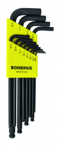 Bondhus 10936 BLX12 - Hex Key Set Ball End 12 pc 0.050-5/16''