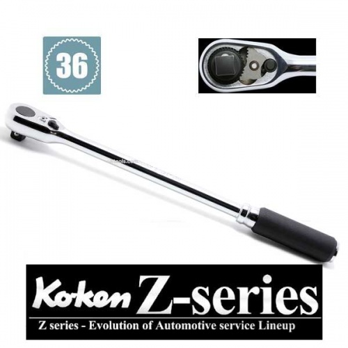 Koken 3725Z-280 Z Series 3/8''Dr 280mm Long Ratchet 36tooth