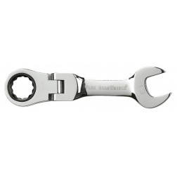 Gearwrench 15mm 12 Point Stubby Flex Head Ratcheting Combination Wrench