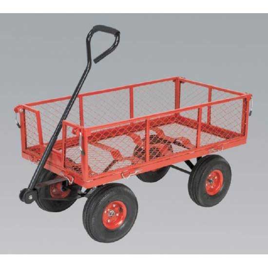 Sealey CST997 - Platform Truck with Sides Pneumatic Tyres 200kg Capacity