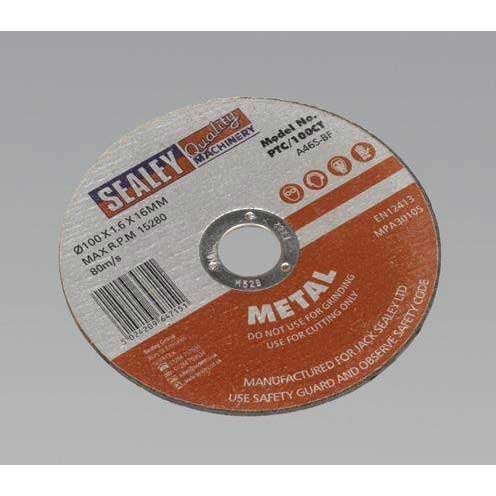 Sealey PTC/100CT - Cutting Disc O100 x 1.6mm 16mm Bore