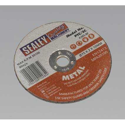 Sealey PTC/3C - Cutting Disc O75 x 2mm 10mm Bore