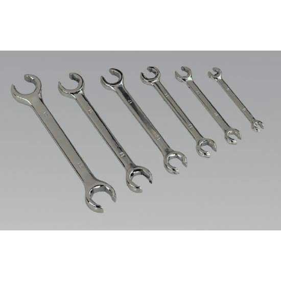 Sealey S0767 - Flare Nut Spanner Set 6pc Metric