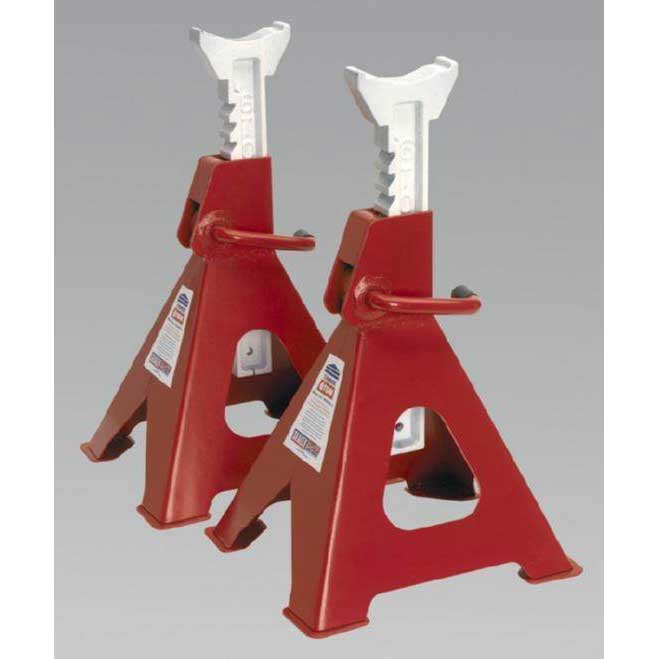 Sealey VS2006 - Axle Stands 6tonne Capacity per Stand 12tonne per Pair Ratchet Type