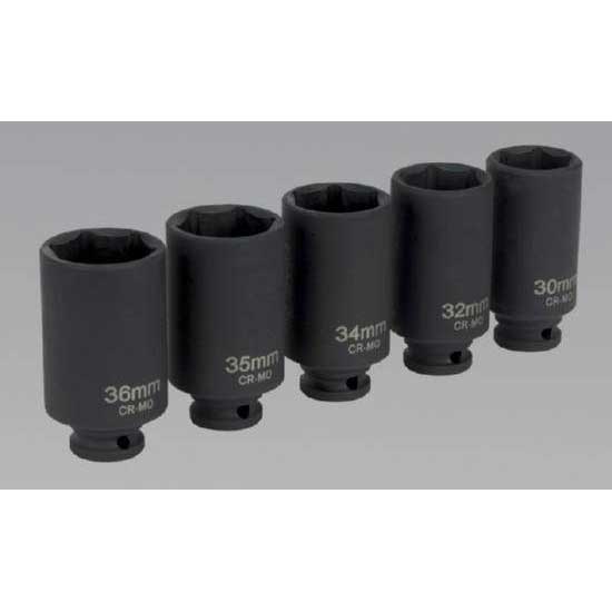 Sealey SX050 - Impact Hub Nut Socket Set 1/2Sq Drive 5pc