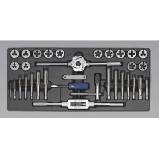 Sealey TBT26 - Tool Tray with Tap & Die Set 33pc