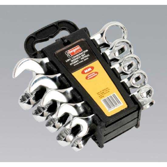 Sealey S0561 - Combination Spanner Set Stubby 10pc Metric