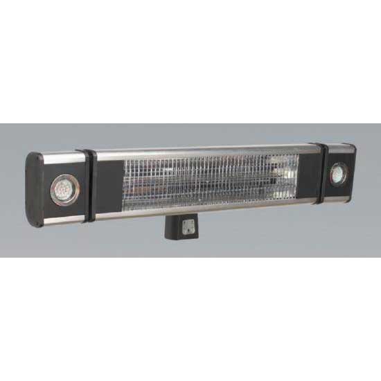 Sealey IWMH1809LR - High Efficiency Carbon Fibre Infrared Wall Heater 1800W/230V with LED Lights