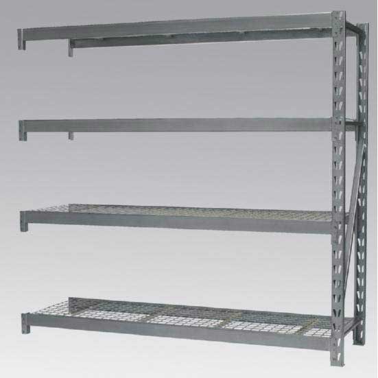 Sealey AP6572E - Heavy-Duty Racking Extension Pack with 4 Mesh Shelves 800kg Capacity Per Level