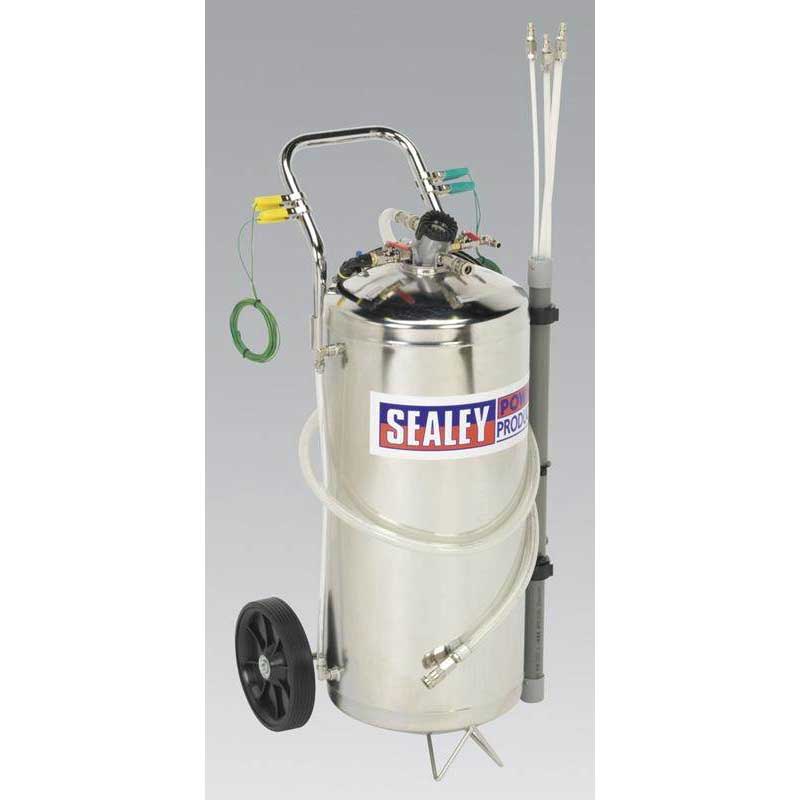 Sealey TP200S Air Operated Fuel Tank Drainer Stainless 40ltr