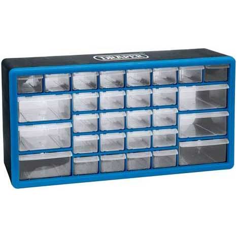 Draper 30 Drawer Storage Cabinet/Organiser 500 X 160 X 255mm