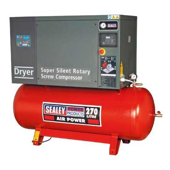 Screw Compressor 270ltr 10hp 3ph Low Noise with Dryer