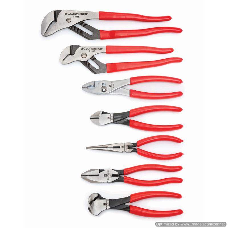 Gearwrench 7pc Mixed Plier Set Dipped Handle