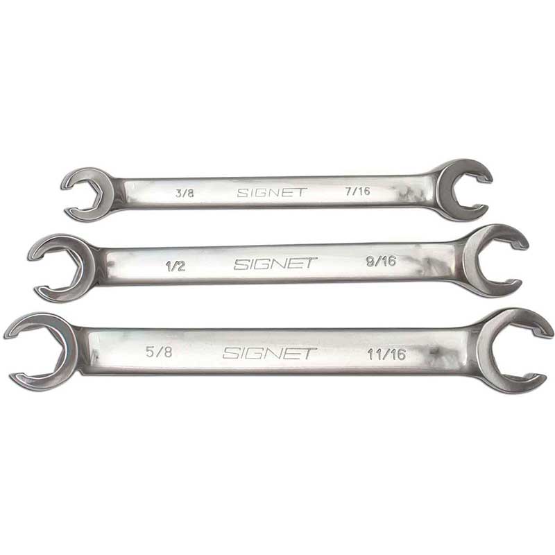 Signet S33708 Spanner Set Flare Wrench 3pc SAE