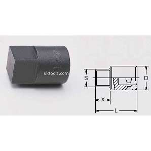 Koken 4110M-19 19mm 1/2''Drive Drain Plug Socket (Square male)