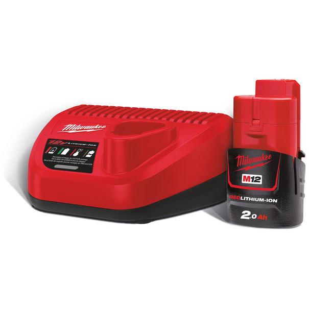 Milwaukee M12NRG-201 Battery and Charger Pack