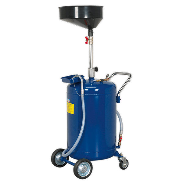 Sealey AK458DX - Mobile Oil Drainer 90ltr Air Discharge