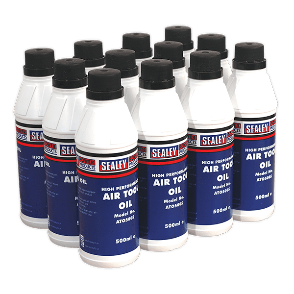 Sealey ATO/500 - Air Tool Oil 500ml Pack of 12