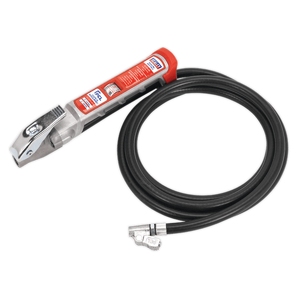 Sealey SA37/94 - Professional Tyre Inflator with 2.75mtr Hose & Clip-On Connector
