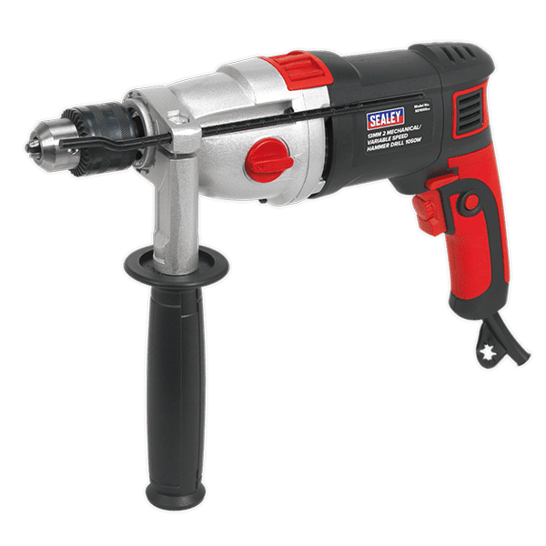 Sealey SD1000 - Hammer Drill 13mm 2 Mechanical/Variable Speed 1050W/230V