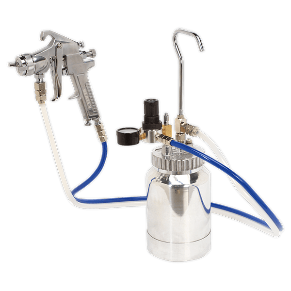 Sealey SSG1P - Pressure Pot System with Spray Gun & Hoses 1.8mm Set-Up