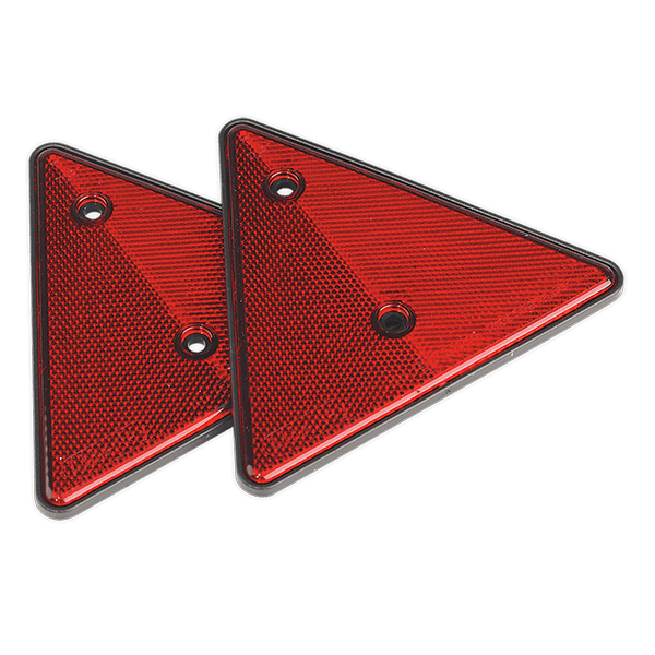 Sealey TB17 - Rear Reflective Red Triangle Pack of 2