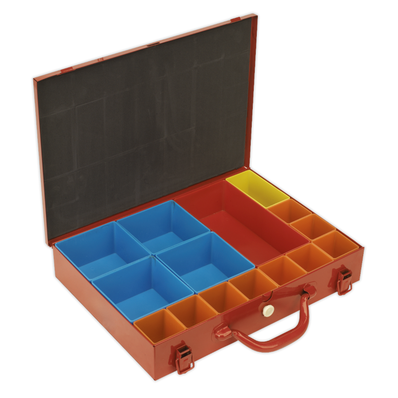 Sealey APMC15 Metal Case with 15 Storage Bins UKtools