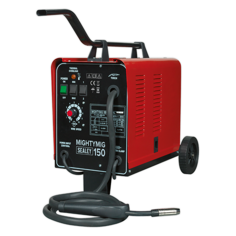 Sealey MIGHTYMIG150 Gas/NoGas MIG Welder 150Amp 230V UKtools