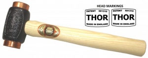 THOR 04-310BHP Size 1 Copper Hammer – Branded and Patent Head