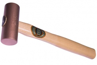 THOR 24-5702 Round Solid Copper Mallet - Wood Handle