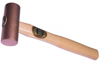 THOR 24-5703N -Round Solid Copper Mallet - Wood Handle