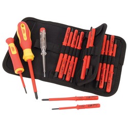 Draper 05776 VDE Screwdriver Set with Interchangeable Blades (18 Piece)