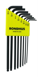 Bondhus 10932 BLX8 - Hex Key Set Ball End 8 pc 0.050-5/32''