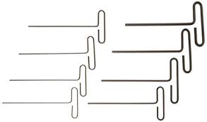 15432 8PC  6'' AF T- handle loop hex key set