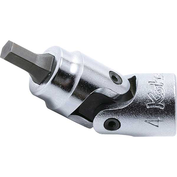 Koken 2430M-6 6mm - 1/4'' SD Universal Joint Hex Bit Socket