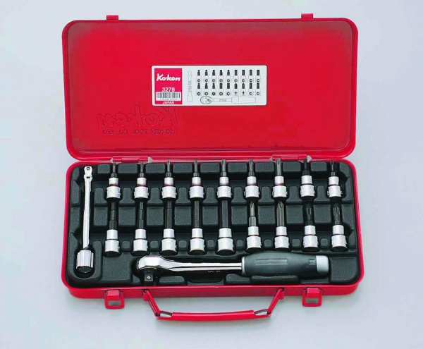 Koken 3278.J 3/8'' Drive 20 Piece Socket Set