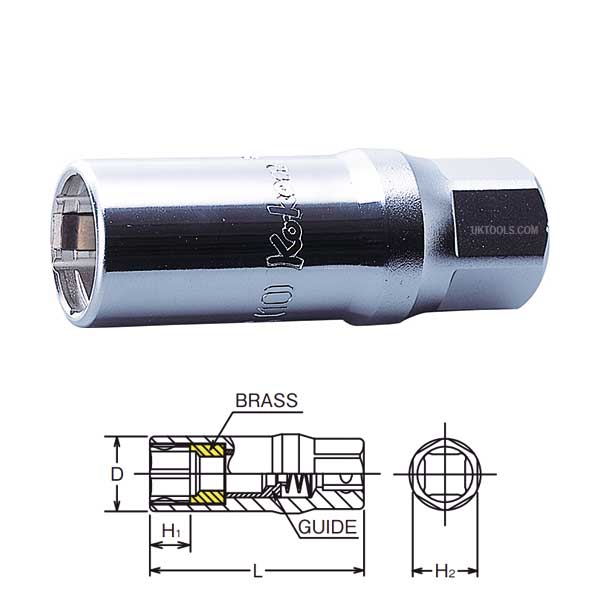 Koken 3300CB-16 16mm BMW Spark Plug Socket - 3/8'' SD