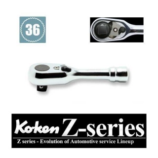 Koken 3725ZS New Z Series 3/8''Sq Drive Short Ratchet 36tooth