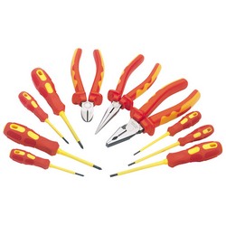 Draper Expert 10 pc Fully Insulated Pliers and Screwdriver Set