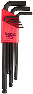 Bondhus 74992 PBLX7M Ball End Prohold Hex Key 7pc Set 1.5-6mm