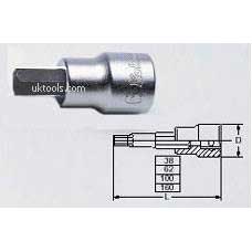 Koken 3010M.38-8 8mm 3/8''Drive Hex Bit 38mm Long Socket