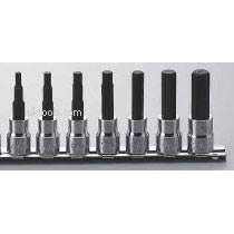 Koken RS3010M/7-L62 7 piece 3/8''.Dr hex bit 62mm long socket set