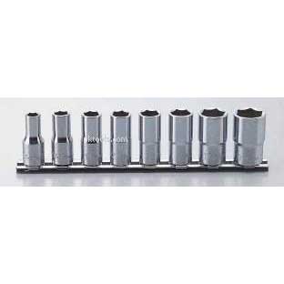 Koken RS3300X/12 12 piece 3/8''.Dr 6-pt Semi deep 40mm long socket set