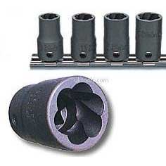 Koken 3127/4 4 Piece 3/8''Drive Nut Twister Socket Set