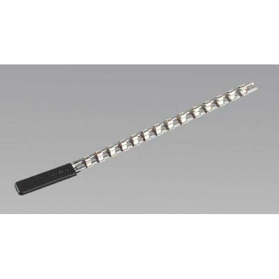 Sealey AK3814 Socket Retaining Rail with 14 Clips 3/8”Sq Drive