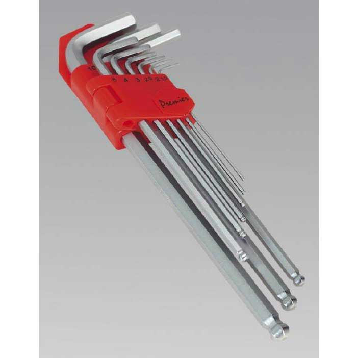 Sealey AK7140 - Ball-End Hex Key Set 9pc Extra-Long Metric