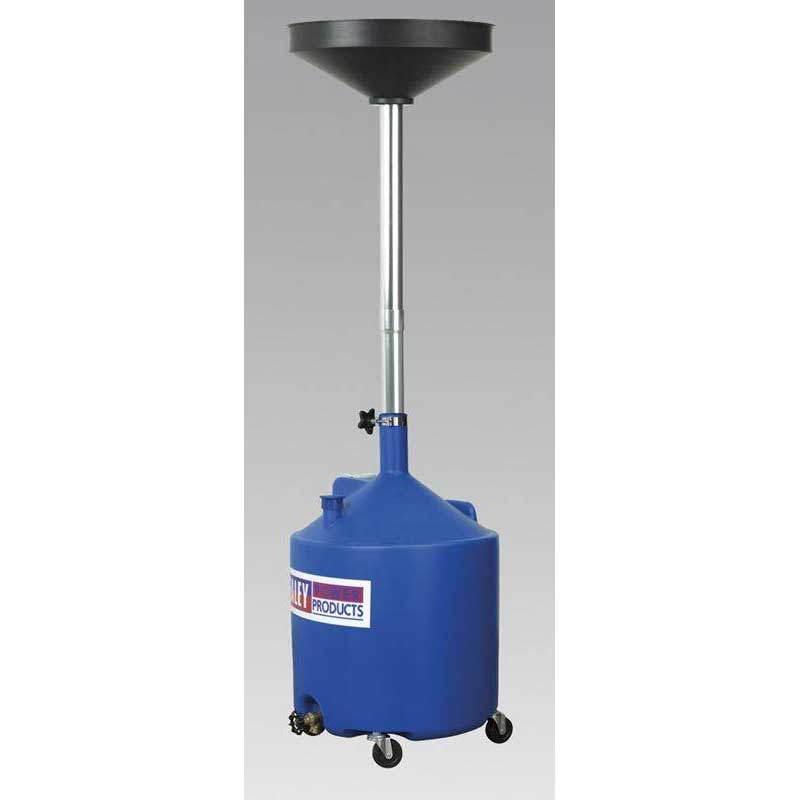 Sealey AK80D - Mobile Oil Drainer 80ltr Manual Discharge