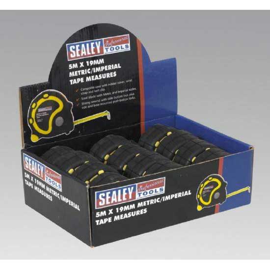 Sealey AK98912 - Rubber Measuring Tape 5mtr(16ft) x 19mm Metric/Imperial Pack of 12