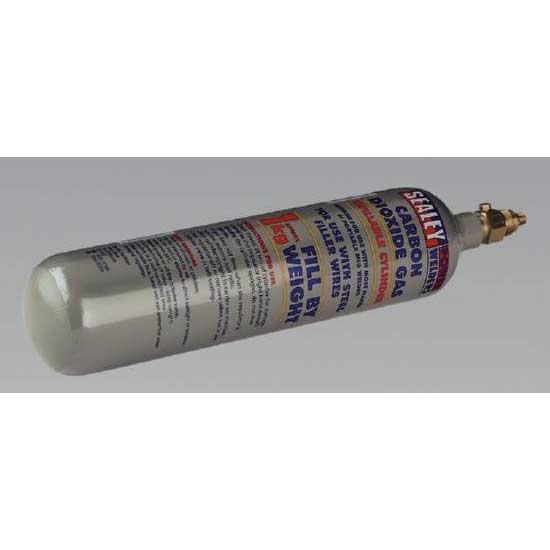 Sealey CO2/1KG Gas Cylinder Refillable Carbon Dioxide 1000g