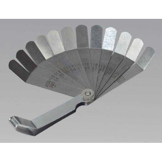 Sealey S0516 Feeler Gauge 12Blade Offset Dual Marked UKtools